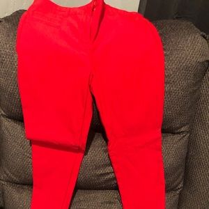 Woman’s red dress pant